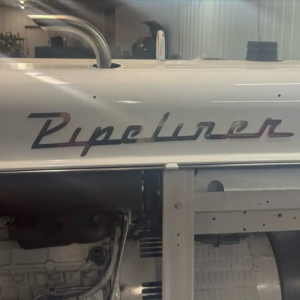 Stainless Steel Pipeliner sign for welding machine hood/doors/wherever