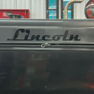 Powder Coated Black Lincoln Logo
