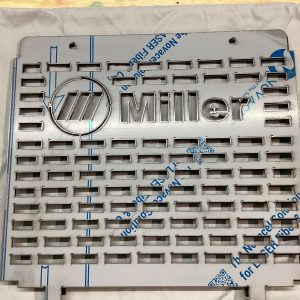 Alternative view of miller rear radiator  cover mirrored stainless